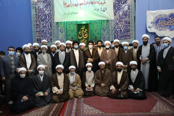 تصاویر| آیین عمامه‌گذاری طلاب دو مدرسه علمیه در تهران