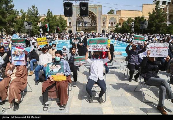 تصاویر| تجمع حوزویان و مردم قم در اعتراض به جنایات آل سعود