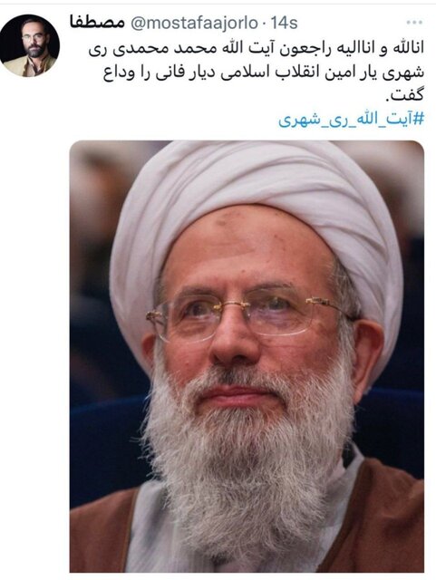 آیت الله ری شهری به ملکوت اعلی پیوست