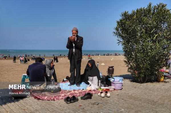 تصاویر| سواحل مازندران میزبان مسافران نوروزی