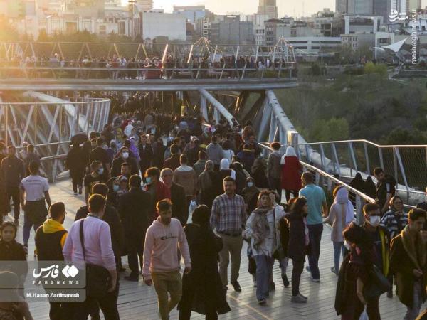 تصاویر| پل طبیعت در نوروز ۱۴۰۱ میزبان گردشگران