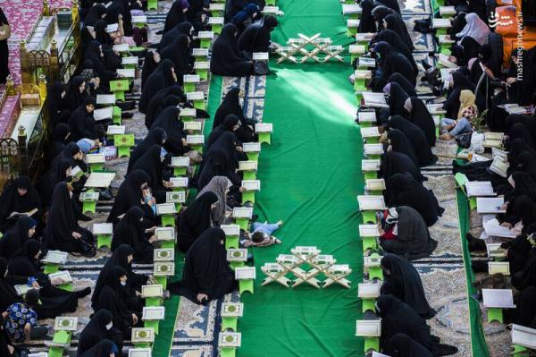 تصاویر| مجلس انس با قرآن در حرم سیدالشهدا(ع)