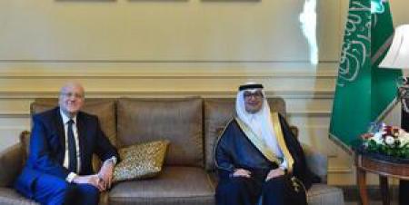 سفیر عربستان سعودی و نخست وزیر لبنان دیدار کردند