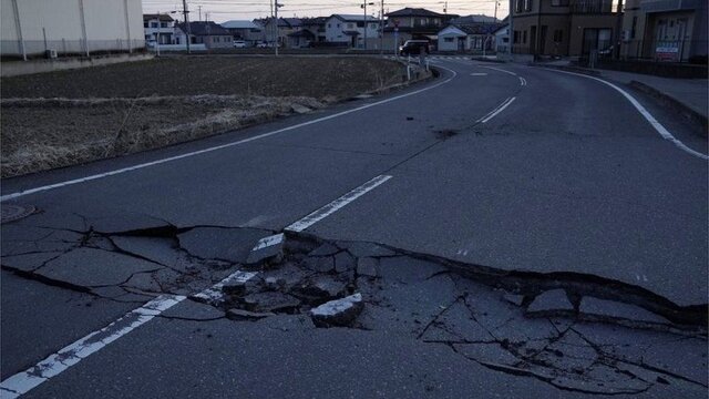 وقوع زمین لرزه نسبتا شدید در ژاپن