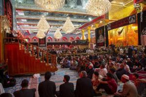 تصاویر| حال و هوای حرم حضرت عباس(ع) در شهادت پدر