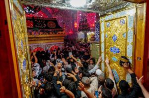 تصاویر| حال و هوای حرم حضرت عباس(ع) در شهادت پدر