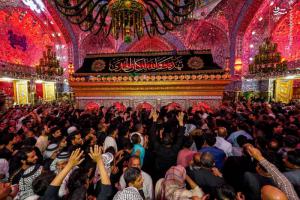 تصاویر| حال و هوای حرم حضرت عباس(ع) در شهادت پدر