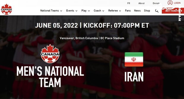 جزئیات برگزاری بازی تیم ملی فوتبال ایران با کانادا اعلام شد