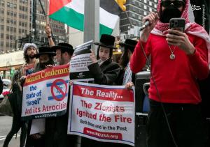 تصاویر| تظاهرات یهودیان در شهر نیویورک علیه اسرائیل