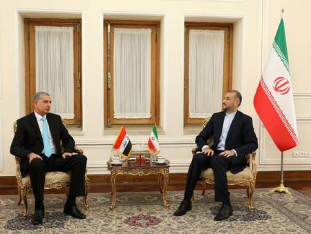 دیدار و گفتگو وزیر کشور عراق با امیرعبداللهیان