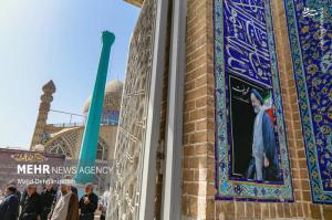 تصاویر| بزرگداشت جان باختگان قطار مسافربری در یزد
