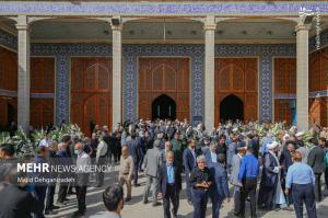 تصاویر| بزرگداشت جان باختگان قطار مسافربری در یزد