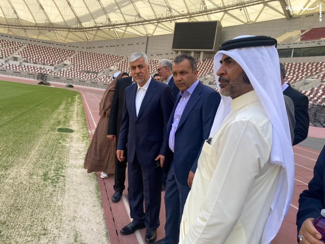وزیر ورزش از استادیوم بازی ایران و انگلیس بازدید کرد