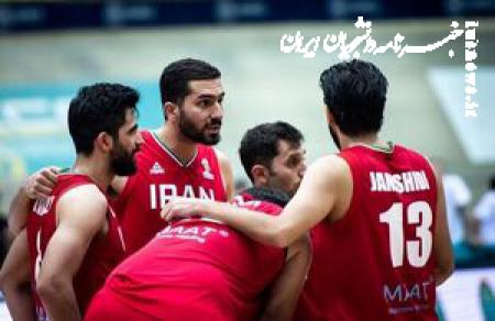 پیروزی تیم ملی بسکتبال مقابل سوریه