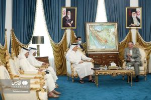 تصاویر| دیدار وزیر امور خارجه قطر با علی شمخانی