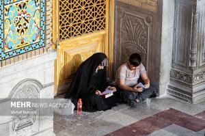 عکس| دعای عرفه در حرم حضرت معصومه(س)