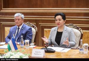 تصاویر| حضور قالیباف در مجلس قانونگذاری و سنای ازبکستان