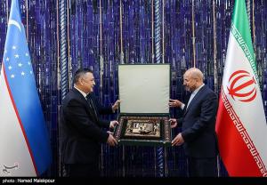 تصاویر| حضور قالیباف در مجلس قانونگذاری و سنای ازبکستان