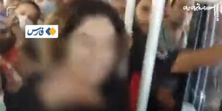 بازداشت  زن اهانت کننده به  خانم محجبه در اتوبوس BRT