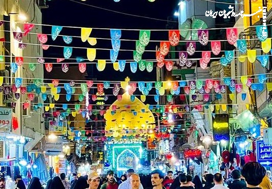 تصاویر| گل‌آرایی و چراغانی بارگاه ملکوتی امیرالمومنین(ع)