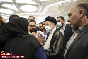  بازدید سرزده آیت الله رئیسی از نمایشگاه هم افزایی 