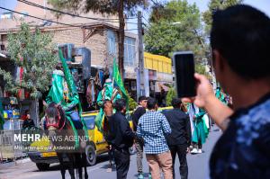 تصاویر| ورود نمادین کاروان امام حسین (ع) به کربلا
