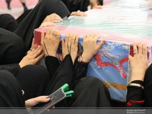 تصاویر| وداع با پیکر مطهر پنج شهید مدافع حرم