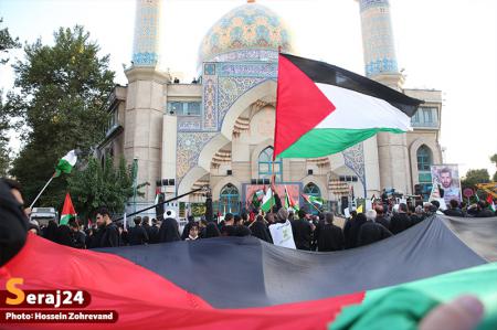 عکس| تجمع ضد صهیونیستی مردم تهران در میدان فلسطین