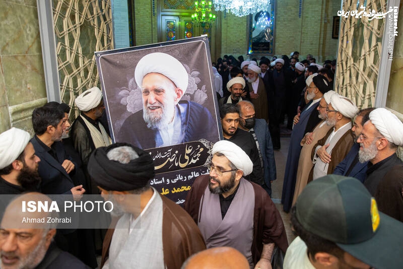 تصاویر| مراسم ختم آیت الله ناصری در مسجد اعظم قم