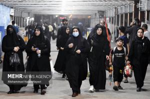 تصاویر|  تردد زائران اربعین حسینی از مرز شلمچه
