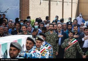 تصاویر|  مراسم تشییع پیکر شهید گمنام در سازمان ثبت احوال