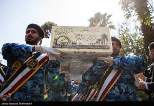 تصاویر|  مراسم تشییع پیکر شهید گمنام در سازمان ثبت احوال