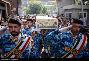 تصاویر|  مراسم تشییع پیکر شهید گمنام در سازمان ثبت احوال