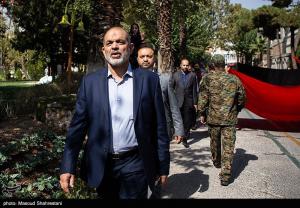 تصاویر|  مراسم تشییع پیکر شهید گمنام در سازمان ثبت احوال