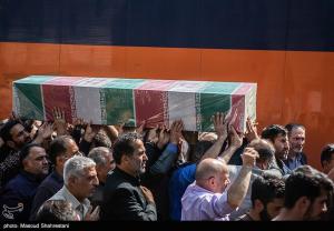 تصاویر|  مراسم تشییع پیکر شهید گمنام در سازمان ثبت احوال