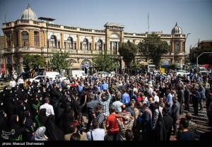 تصاویر|  مراسم تشییع پیکر شهید گمنام در سازمان ثبت احوال