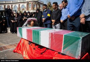 تصاویر|  مراسم تشییع پیکر شهید گمنام در سازمان ثبت احوال