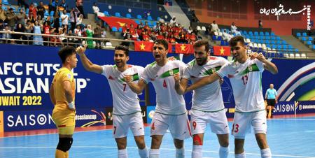 بازتاب فینالیست شدن  تیم ملی فوتسال ایران در AFC