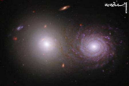  تلسکوپ‌های "جیمز وب" و "هابل" برای شکار یک جفت کهکشانی همکاری می کنند