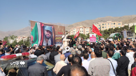 برگزاری مراسم تشییع شهید «سلمان امیراحمدی» در شهرک شهید محلاتی