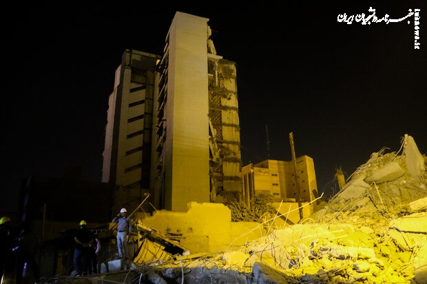  ریزش مجدد باقیمانده ساختمان متروپل