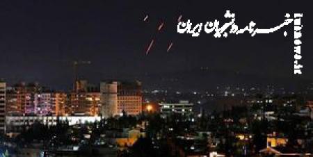 مقابله پدافند هوایی دمشق با اهداف متخاصم