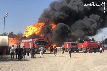 آتش سوزی در پالایشگاه نفت اربیل مهار شد