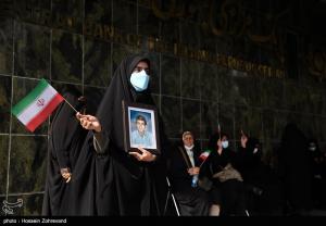 تصاویر| تجمع خانواده‌های شهدا و جانبازان مقابل سفارت آلمان