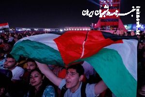 برافراشته‌ شدن پرچم فلسطین در جام جهانی قطر +عکس 