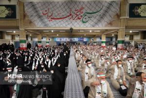 دیدار جمع کثیری از بسیجیان با رهبر معظم انقلاب اسلامی