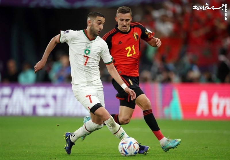  زیاش؛ بهترین بازیکن دیدار بلژیک و مراکش 