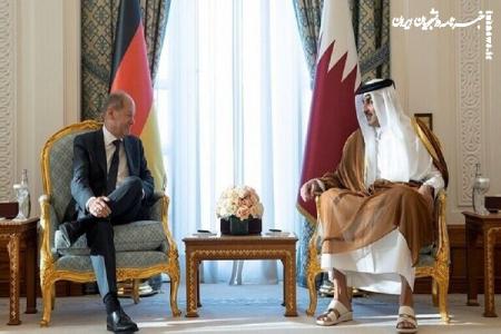 امیر قطر و صدر اعظم آلمان درباره مسائل اقتصادی و انرژی گفتگو کردند
