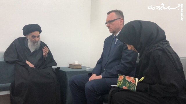 مشاور دبیرکل سازمان ملل  با آیت‌الله العظمی سیستانی دیدار کرد