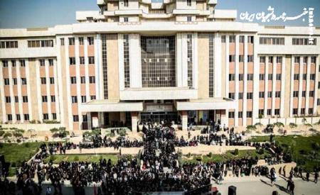 دفتر بسیج دانشجویی دانشگاه آزاد در آتش سوخت +عکس